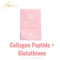 Jinkee skin jinkee glow collagen peptide + glutathione whitening. 