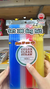 TÚI 100 ỐNG HÚT NHỰA NHẬT BẢN (CHIỀU DÀI 21CM)