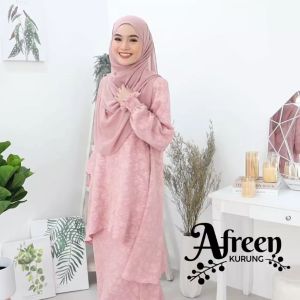 AFREEN Kurung Moden Snow Brocade Luxe by Reyqa Exclusive Sedondon Raya Ibu dan Anak ( Saiz S - 3XL )