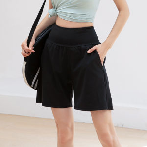 Womens Sport Shorts Summer Thin Mobile Phone Fitness Pants Outdoor Casual Loose Running Quick Dry Pants Breathable High Waist