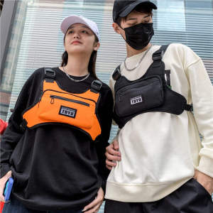 กระเป๋าเป้สะพายหลังยุทธวิธี ลำลอง กระเป๋าผู้ชายแฟชั่นแบรนด์ Workwear สไตล์บุคลิกลักษณะ INS กระเป๋าหน้าอก Leisure กระเป๋าเป้สะพายหลังไหล่คู่