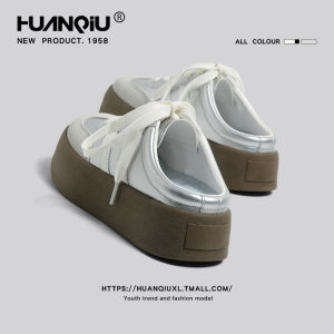 HuanQiu | Thick-soled Canvas Slip-on Sneakers