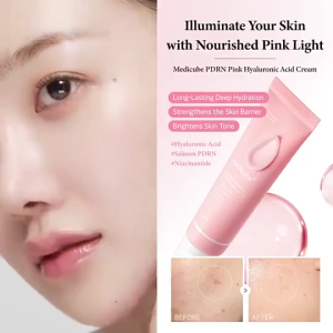 Medicube PDRN Pink Hyaluronic Deep Hydrating Ointment Cream Salmon PDRN & Hyaluronic Acid Intensive Moisturizer Strengthen Skin Barrier Calm Sensitive Dry Skin Facial Moisturizing Cream