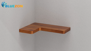 Combo 2 kệ góc chữ L BLUEZON treo tường trang trí kèm chốt chữ U âm tường phụ kiện vít tắc kê