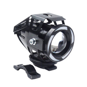 Motorcycle LED Headlight U7 Moto Lights for Scooter Motorbike Fog Lamp Angel Devil Eyes LED External Flashing Warning Light 12V