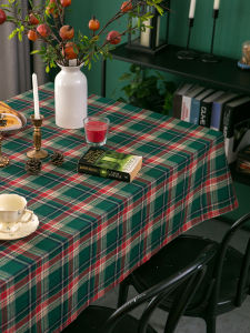 Bàn Tròn Vải Cotton Pha Lanh Màu Xanh Lá Cây Cho Tiệc Tùng Giáng Sinh Bàn Ăn Chụp Hình Bàn Trà Quà Tặng Trang Trí Nhà Đồ Dùng Gia Đình