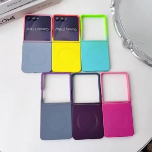Ốp Lưng Silicon Mềm Mại Cao Cấp Chống Sốc Hỗ Trợ Sạc Không Dây Từ Tính Dành Cho Samsung Galaxy Z Flip Tương Thích Với Z Flip7 FE 6 5 4 3