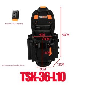 TOOLSTACK Túi Đựng Đồ Của Thợ Cơ Khí Túi Đeo Thắt Lưng Nhiều Túi Treo Nhanh Dành Cho Thợ Điện Dụng Cụ Vặn Vít Và Kìm Bằng Vải Oxford Chống Mài Mòn