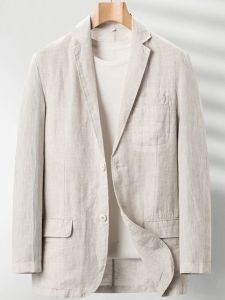 YEBO | Plus Size Casual Linen Suit Jacket