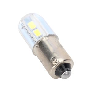 KEVANLY | 2PCS BA9S T4W LED Bulbs 2835 4SMD 6000K White Car Interior Reading Dome Light License Plate Side Marker Wedge Parking Lamp Auto