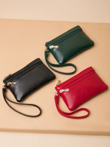 Women Mini Leather Coin & Card Pouch