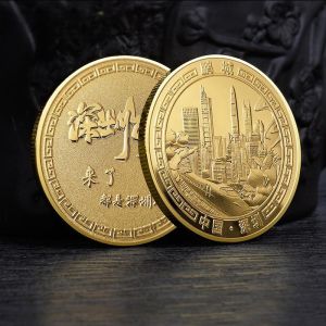 Creative Gold Coin Memorial Scenic Area Tourist Attraction Building Cultural Creative Souvenir Chinese Style Home Decoration