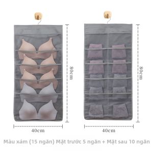 Túi Lưu Trữ Treo Quần Lót Bra Không Dệt Dày