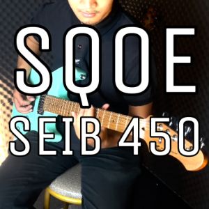 SQOE SEIB450 Double Cutaway Body HH Electric Guitar Roasted Maple Fretboard ( SEIB / SEIB-450 )