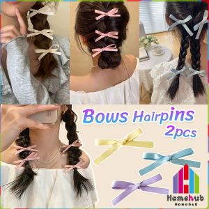 HB Fashion Bows Hair Clips Hairpins Hair Accessories Sweet Style 2pcs