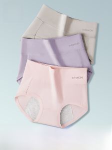 MiiOW | กางเกงชั้นในผู้หญิงช่วงประจำเดือนระบายอากาศได้ดี กางเกงชั้นในป้องกันรั่วไหล กางเกงชั้นในผ้าฝ้ายระบายอากาศได้ดีสำหรับฤดูร้อน