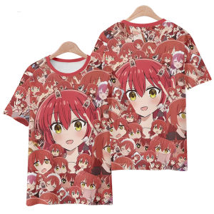 Bandai | Anime Manga Bocchi The Rock 3D Printed T-Shirts Men Women Casual Fashion Oversized Short Sleeve T Shirt Male Tees Tops Clothing