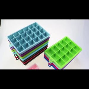 Silicone Ice Cube Tray Easy Release Ice Mold Freezer Stackable Ice Maker for Whiskey Baby Auxiliary Food Puree Cheese Jelly Mold