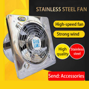 6/7/8/10/12 Inch Stainless Steel Exhaust Fans: High Suction & High Power