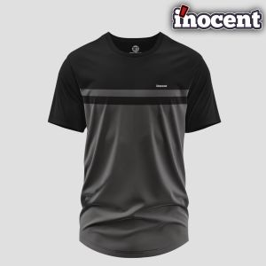 Kaos Pria Distro Inocent Black-Grey Katun Combed 24s