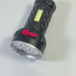 ESMARTER | Portable Flashlights Strong Bright Hand Torch Rechargeable Outdoor Camping Flashlight With 7 LED Lamp Beads And COB Side Light
