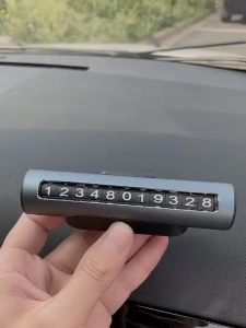 Thẻ ghi số điện thoại xe hơi loại hợp kim 3 lớp mới sang trọng