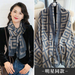 Womens Cotton Linen Scarf Autumn Winter New Style Mommy Series Versatile Wrap Shoulder Outerwear Korean Style Rectangle Scarf
