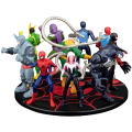 ZD ของเล่น Spider-man ฐาน AGGREGATION GAMEPLAY Iron Man Miles Morales ELECTRO SPIDER GWEN Collection Infinity Saga รูปของเล่น. 