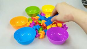 Rainbow Counting Toys Montessori Toys for Kids Counting Toys Animals Vehicles Early Math Toys Colour Matching Fine Motor Skills Toys Educational toys