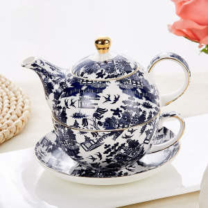 Bone Porcelain Teapot Sets European Souvenirs Tea Set for One Person Afternoon Tea Suit Boutique British Pot Gift Set Suit