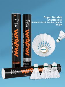 WAVAW | Durable Stable Feather Badminton Shuttlecocks