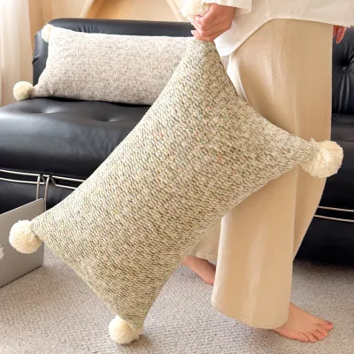 MANYUEJIA | Cute Ins Style Long Sofa Pillow Supportive Cushion Removable
