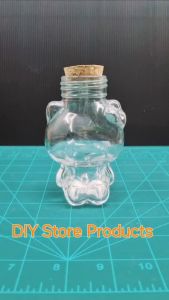 ขวดแก้ว ขวดคีตตี้ พร้อมจุกปิดฝา