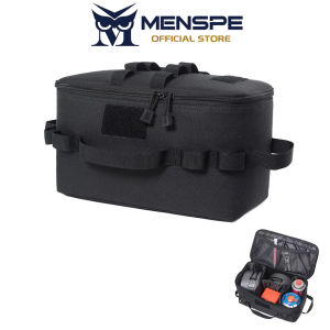 MENSPE Camping Bag Storage Bag Oxford Waterproof Outdoor Cookware Organizer Portable Foldable Picnic Carry Bag For Hiking BBQ Travel