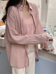 Sun Protection Shirt Coat Womens Spring & Fall Pure Cotton and Linen Long Sleeves Tops Small Casual Shirt Cardigan Thin Summer Days