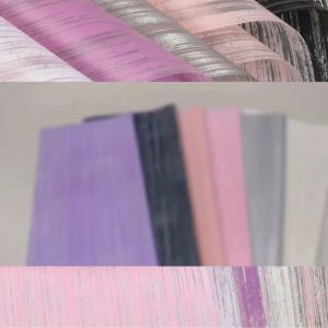 Stripe Flower Wrapping Paper Kertas Buket Bunga Cellophane Bouquet Ecer KB6083