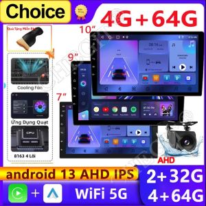 Đầu Radio Xe Hơi Android 13 Đa Năng 64G 7/9/10 Inch 2 Din Tích Hợp GPS BT Hệ Thống Đa Phương Tiện Thông Minh Dành Cho Ô Tô Hỗ Trợ CarPlay Và Android Auto