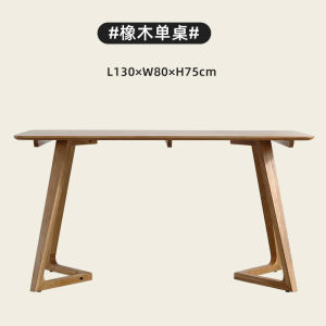 Mr. Log Nordic and Japanese Style Solid Wood Small Apartment Home Dining Tables and Chairs Set Long White Oak Cream Style Furniture