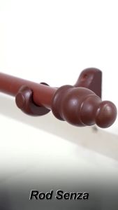 KKC SENZA DOUBLE (No Ring) Wooden Curtain Rod Set/Kayu Langsir/Rod Langsir/Batang langsir