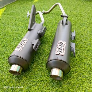 Bjs knalpot standar racing copy cms ngebas nggerung untuk vario beat pcx scoopy xride mio nmax aerox