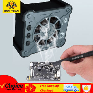 OSS F3 6W Cooling UV Curing Fan Fast Heat Dissipation Smoke Exhaust kit For Mobile Phones Computer Motherboard PCB Repair Tools