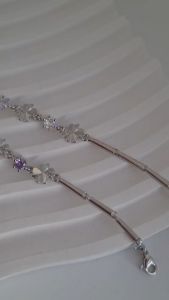 MNL💗Colorful Clover ข้อมือใบโคลเวอร์ 4 แฉก พลอยสี กำไลเงินแท้ เครื่องประดับแฟชั่นผู้หญิง เงินแท้925 ของขวัญ