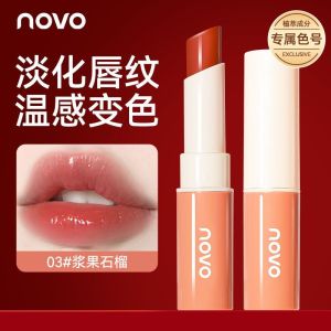 Son Dưỡng Môi NOVO Thay Đổi Màu Sắc Dưỡng Ẩm Cho Nữ Son Dưỡng Môi Dưỡng Ẩm Làm Mờ Nếp Nhăn Dưỡng Môi Mùa Thu Đông