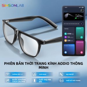 Kính Thông Minh Có Ống Kính Chống Tia Cực Tím Cuộc Gọi Bluetooth Điều Khiển Bằng Giọng Nói AI Điều Khiển Bằng Cử Chỉ Kính Râm Thể Thao Ngoài Trời Dành Cho Nam Giới Phụ Nữ