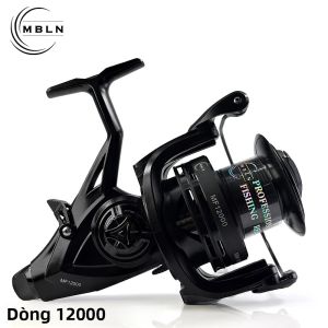 Máy Câu Cá Chép Dòng MBLN 12000 Hệ Thống Phanh Kép Tỉ Số Truyền 4.9:1 Cuộn Và Tay Cầm Bằng Nhôm Máy Câu Quay Tay Quay Xa Dành Cho Cá Chép Nước Ngọt Và Cá Chó.