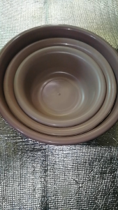 Plastic Small Basin Mocha Color (3-in-1)