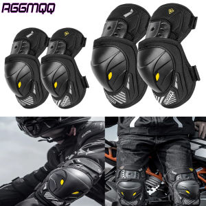 1Pair Motorcycle Knee & Elbow Guards – Adjustable Motocross Armor with PP Shell & EVA Padding – Dirt BikeE-Bike Protective Gear