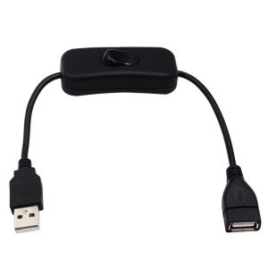 28cm USB Switch Cable Adapter With ON/OFF Switch Cable Extension Toggle For LED Light USB Fan Power Switch Durable Supply Line