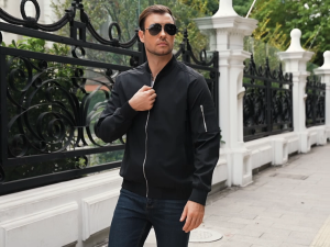 Men Jacket Long Sleeve Man Outerwear Coat Black Blue Red Khaki Green Jackets Men Top Jaket Lelaki