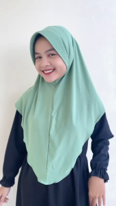 Jilbab Instan Bergo Alwa Pinguin XL Jersey Dewasa / Kerudung Hamidah XL Sport Premium Nyaman
